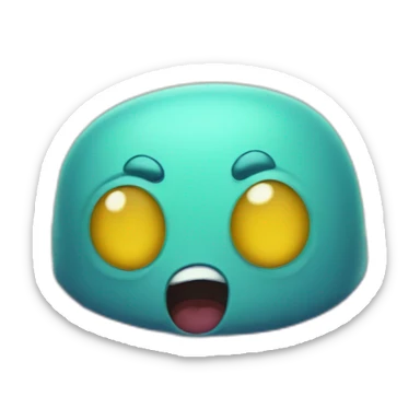 an adorable disoriented kraken and question marks around him sticker