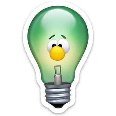  christmas light bulb sticker