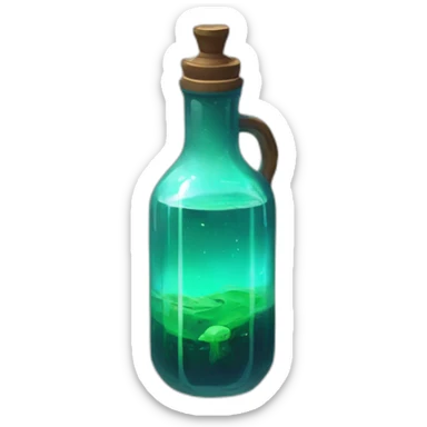 alien potion scifi roguelike rpg style inspired by slay thee spire sticker