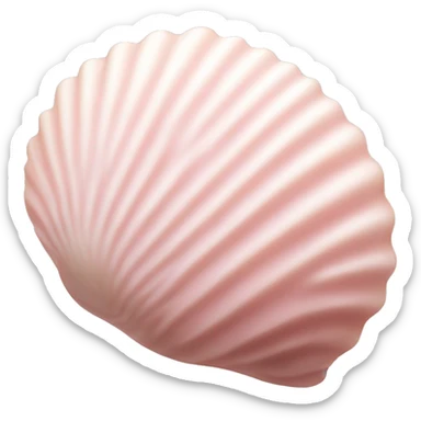 light pink shell sticker