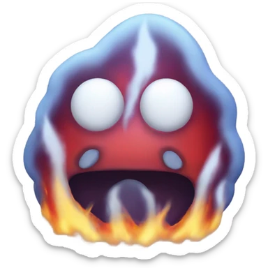Fire blob sticker