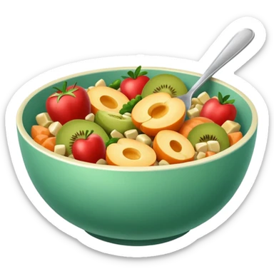 healthy bowl sticker