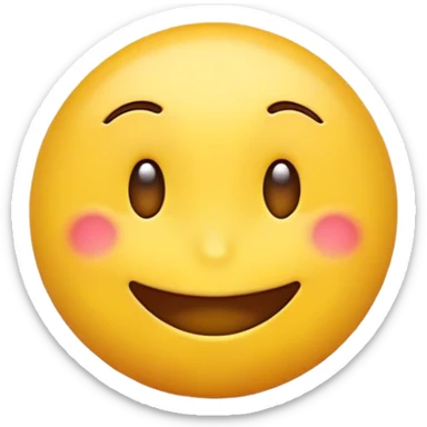 Sneaky yellow emoji cheeky face  sticker