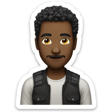 cool solo portrait of male sticker