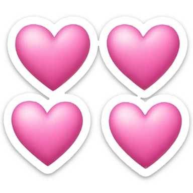 corazón rosado con moño que diga “ily” sticker