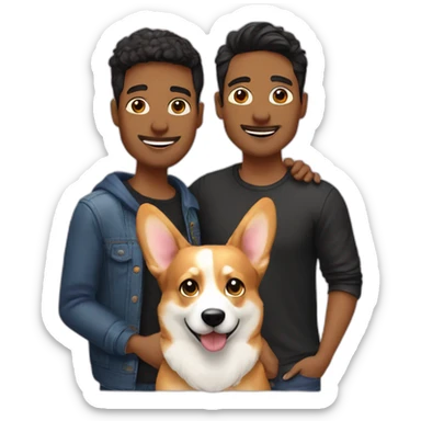 Gay-couple-with-a-1-corgi sticker