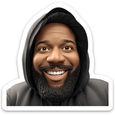 smiling male with beard meme sticker