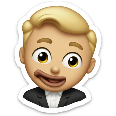 Tex Avery in love with hanging tongue sticker