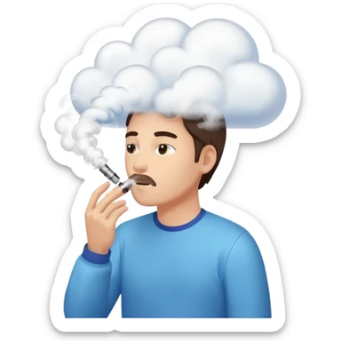 Vaping sticker