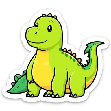 Fat dinosaur  sticker