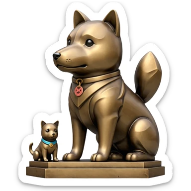 Shibuya Hachiko statue sticker