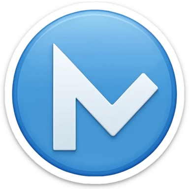 A blue circle entered by a white check mark sticker