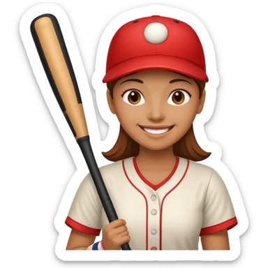 Make one about a women holding a bat now  sticker