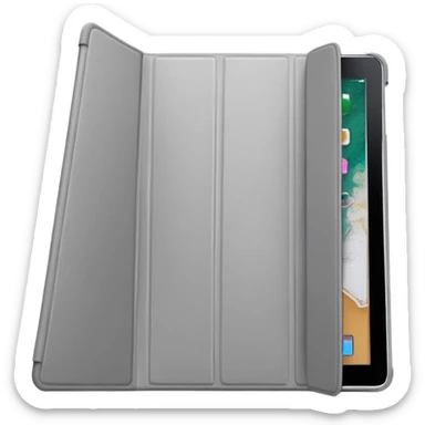 Light grey trifold iPad cover
 sticker