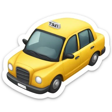 Taxi yellow sticker