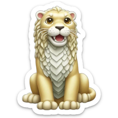 cute singapore merlion sticker