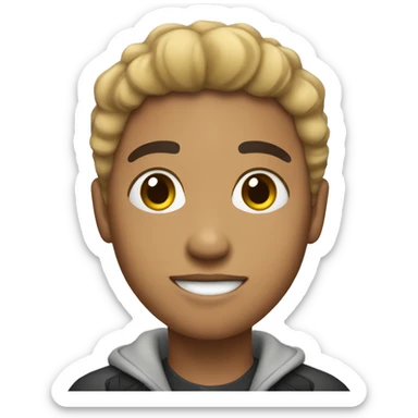 lightskin person with a rastacap sticker