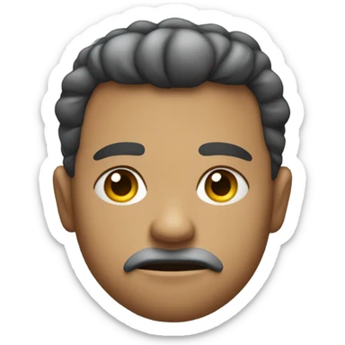 Someone that looks annoyed sticker