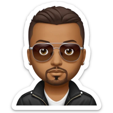 Sean Paul with dark brown hair sticker
