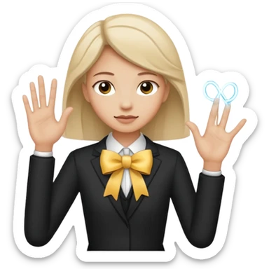 Like the left hand in horizontal and one hand bows sticker