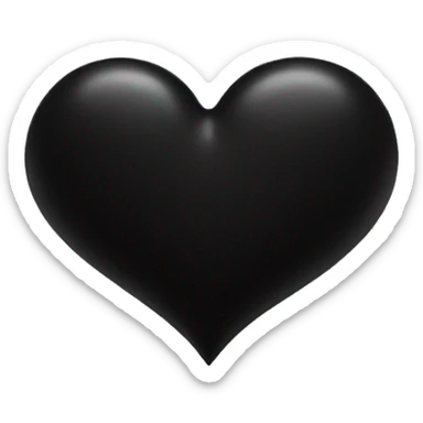black heart sticker