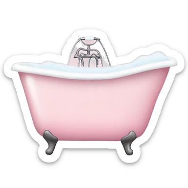 Pale pink Bubble bath sticker