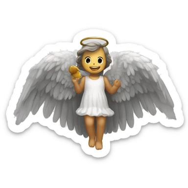 alas de angel solo el contorno, con un fondo negro sticker