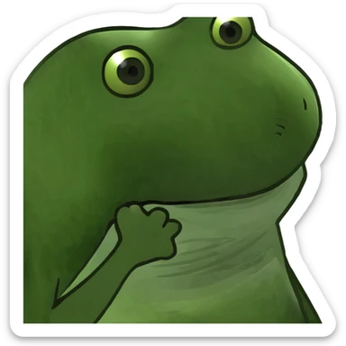 married frogs, frog couple sticker