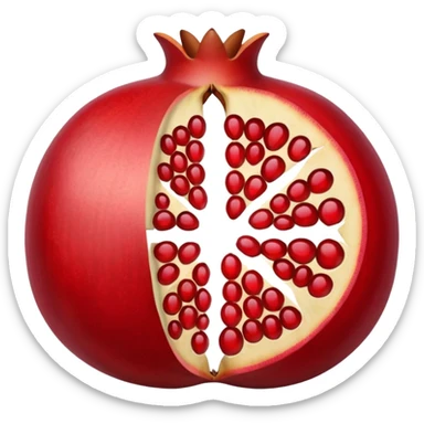 pomegranate is a fruit in the section sticker