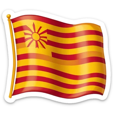 Catalonia flag sticker