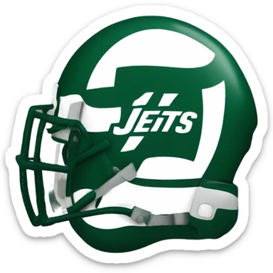 new york jets logo with line across the top sticker
