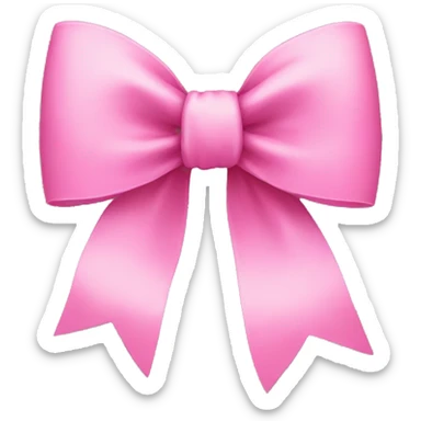 pink bow sticker