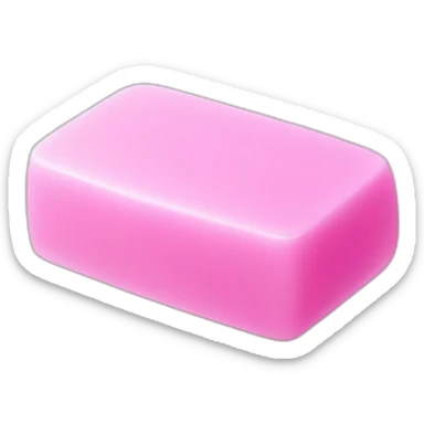 Pink soap bar sticker