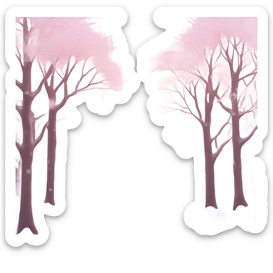 pink winter  sticker