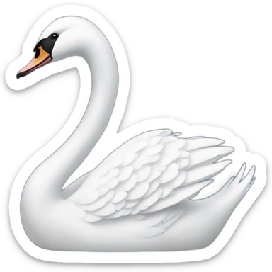 Swan sticker