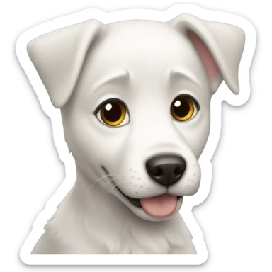 Joshua rush as talking white puppy sticker