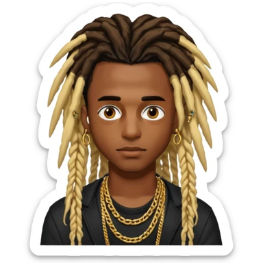 PLAYBOI CARTI WITH LONG DREADS  sticker