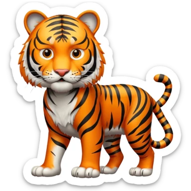 Tiger mascot sticker
