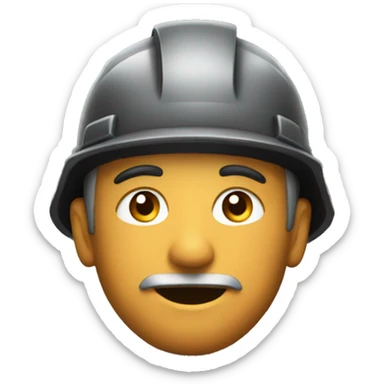 man mining coal sticker