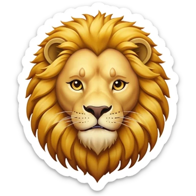 A king lion sticker