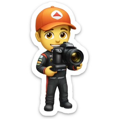 Motorsport photographer sticker