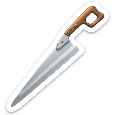 säge mit griff sticker