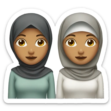 Muslim woman with hijab sticker