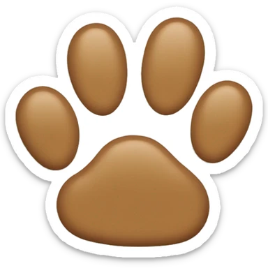 puppy paw print sticker