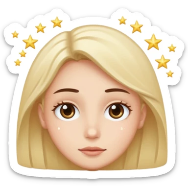 Gözleri yıldızlı emoji sticker