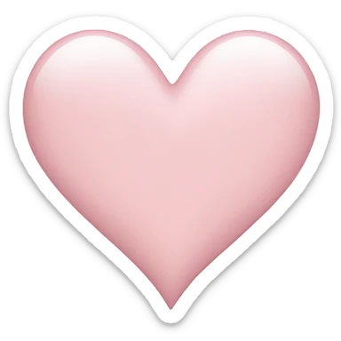 Light pink heart  sticker