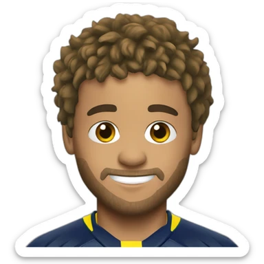 Neymar con la champions league sticker