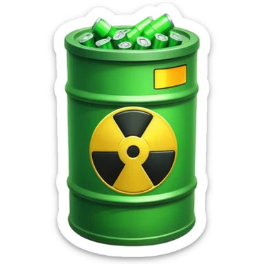 nuclear waste sticker