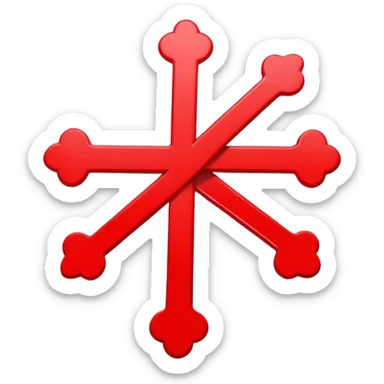 Red crossed iPhone  sticker
