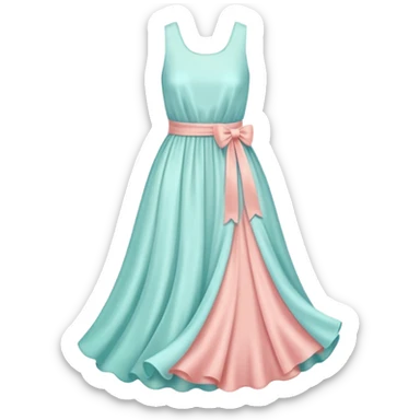 a pastel dress sticker
